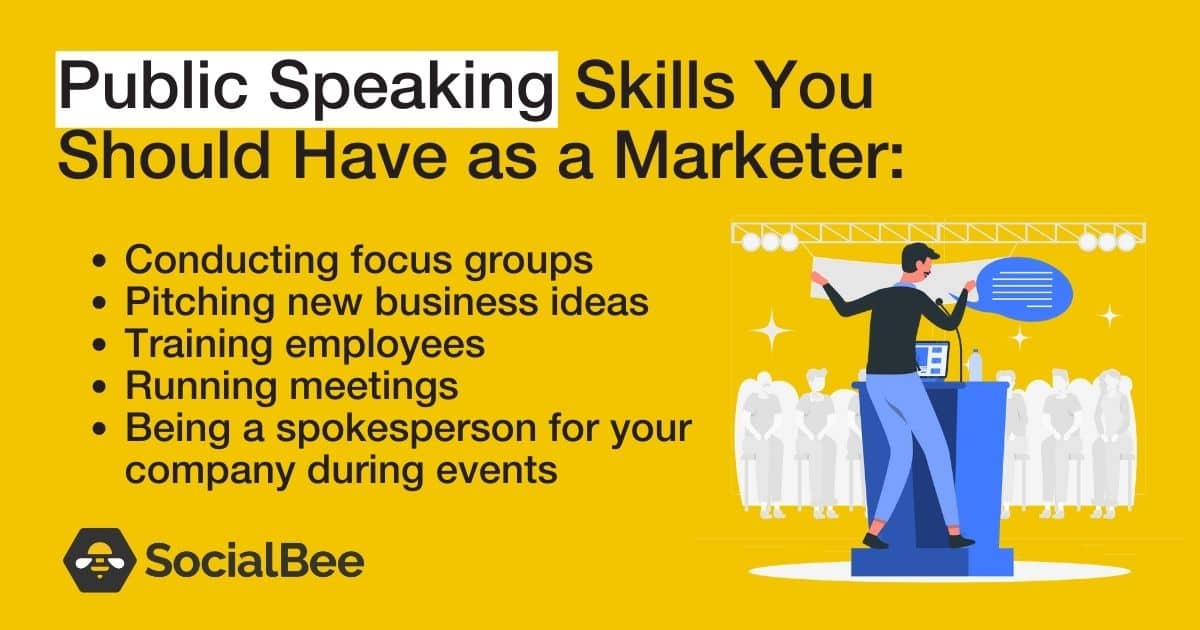 public speaking skills for marketing