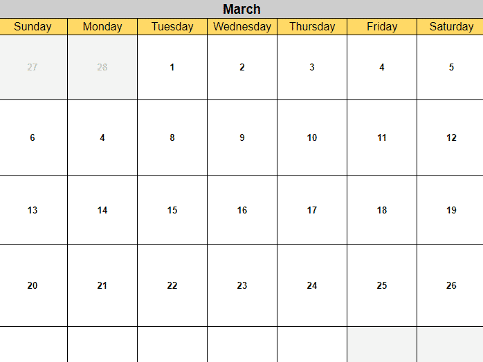 editable marketing calendar template