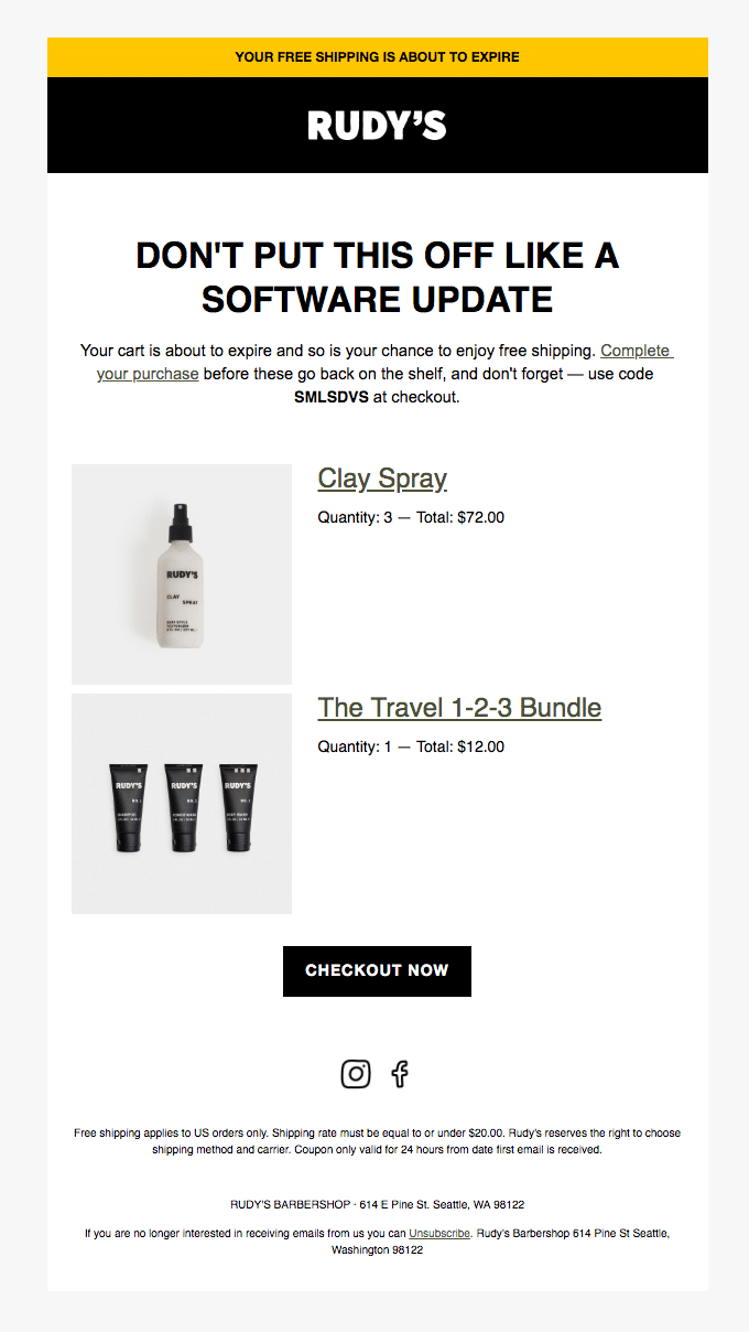 Drip Email Example